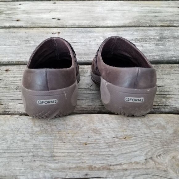 Merrell Encore Bracken Brown Leather Braided Slide Q2 Slip On Shoes Woman's 10 - Picture 4 of 10